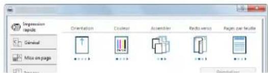 KYOCERA Ecosys M5526cdw - Onglet [Impression rapide] - 1