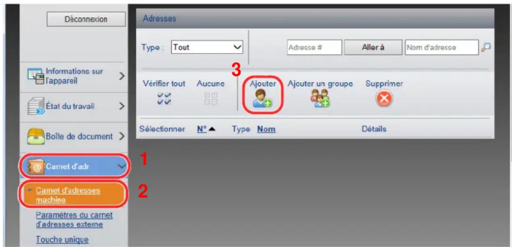 KYOCERA Ecosys M5526cdw - Afficher l'écran. - 2