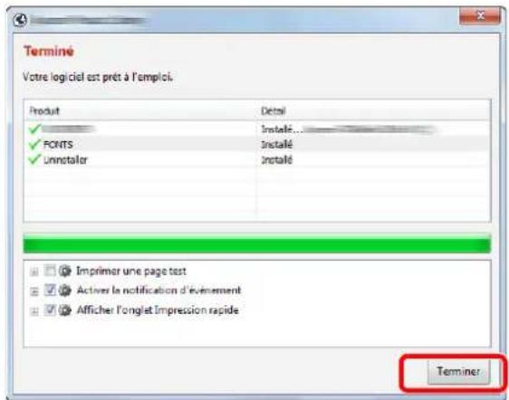 KYOCERA Ecosys M5526cdw - Terminer l'installation. - 1
