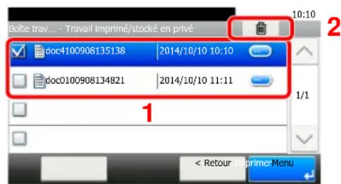 KYOCERA Ecosys M5526cdw - Supprimer le document. - 1