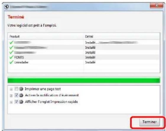 KYOCERA Ecosys M5526cdw - Terminer l'installation. - 1