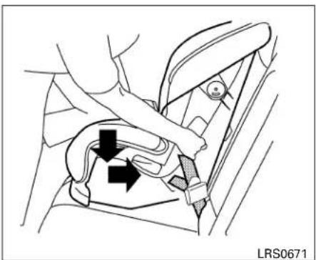 NISSAN Sentra (2009) - Dispositifderetenueorientéversl'avant, fixationsrigides- étape2 - 1