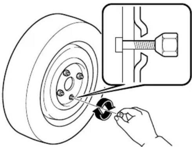 MAZDA MX5 (2004) - Installation de la roue de secours - 3