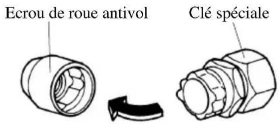 MAZDA MX5 (2004) - Écrou de roue antivol* - 1