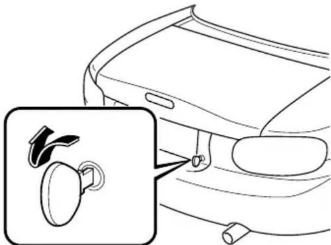 MAZDA MX5 (2004) - Annulation de la commande de déverrouillage à distance du couvercle de coffre - 1