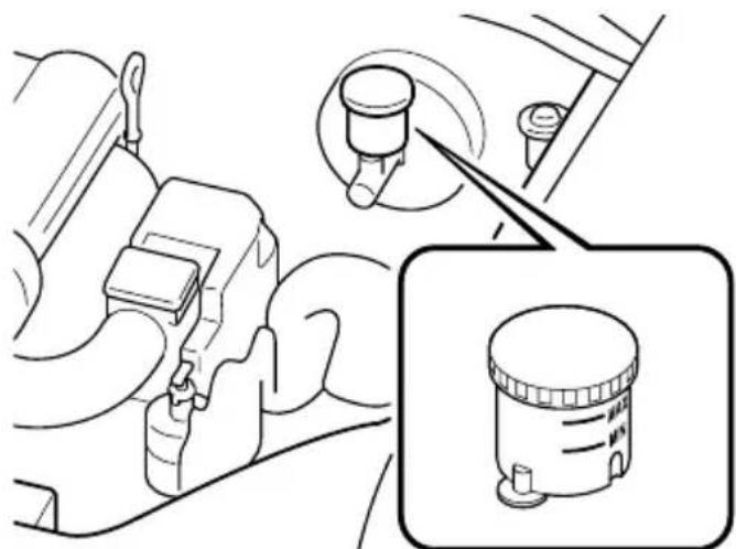 MAZDA MX5 (2004) - Vérification du niveau de liquide de frein - 1