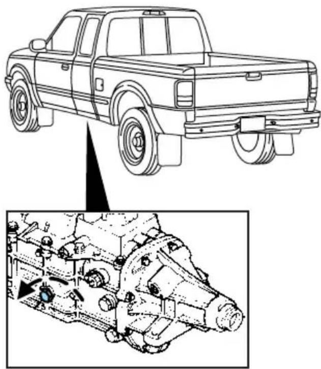 MAZDA BSeries (2006) - Vérification et ajustement d'huile pour boîte-pont manuelle (selon l'équipement) - 1