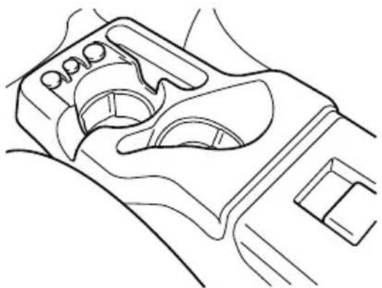 MAZDA BSeries (2006) - Console centrale (SELON l'équipement) - 1