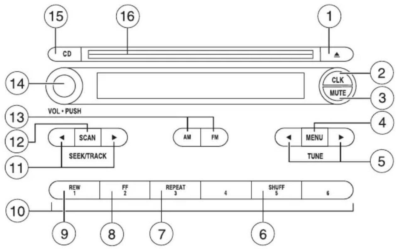 MAZDA BSeries (2006) - Tension et volume: appuyez - 1