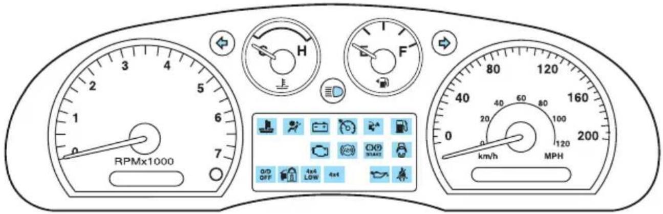MAZDA BSeries (2006) - Témoins et carillons - 1