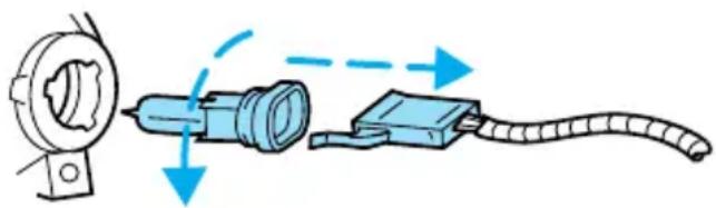 MAZDA BSeries (2006) - Remplacement des ampoules des phares antibrouillards - 1