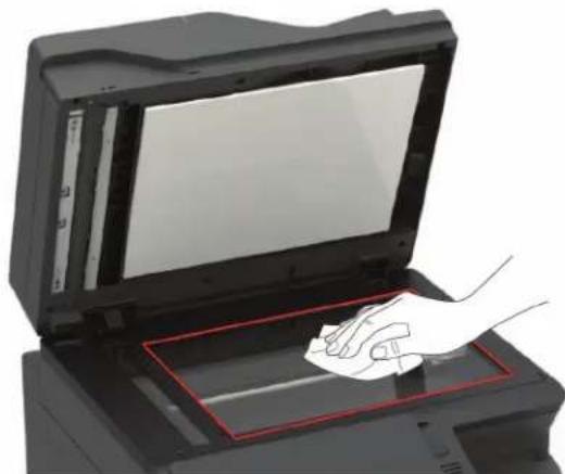 LEXMARK CX421adn - Nettoyage du scanner - 4