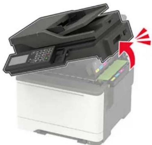 LEXMARK CX421adn - Remplacement de la bouteille de récapération de toner - 1