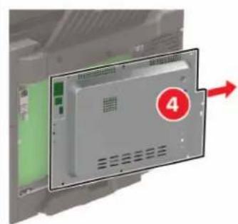 LEXMARK CX421adn - Accès à la carte logique - 4