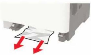 LEXMARK CX421adn - Bourrage papier dans le chargeur manuel - 2