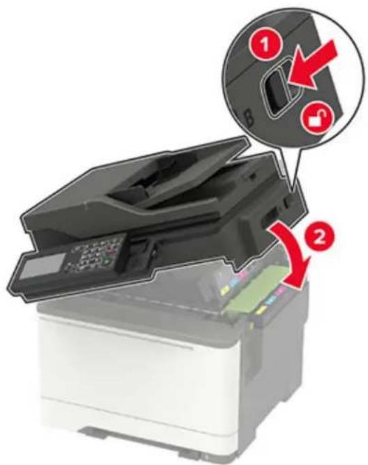 LEXMARK CX421adn - Remplacement d'une cartouche de toner - 5