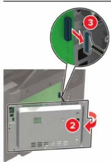 LEXMARK CX421adn - Accès à la carte logique - 3