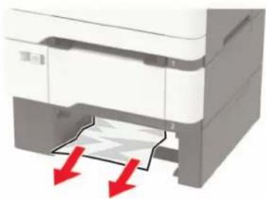 LEXMARK CX421adn - Bourrage papier dans les tiroirs - 2