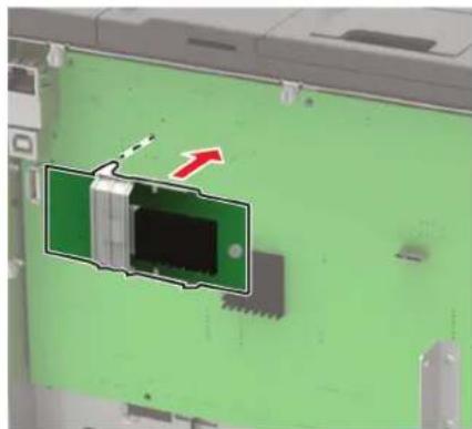LEXMARK CX421adn - Installation d'une carte mémoire - 3
