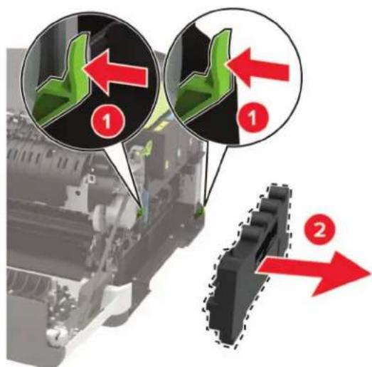 LEXMARK CX421adn - Remplacement de la bouteille de récapération de toner - 4