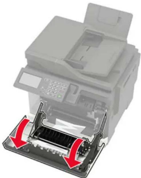 LEXMARK CX421adn - Bourrage papier dans l'unité d'impression recto verso - 2