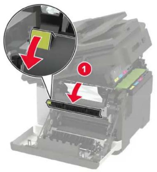LEXMARK CX421adn - Bourrage papier dans le réceptacle standard - 5