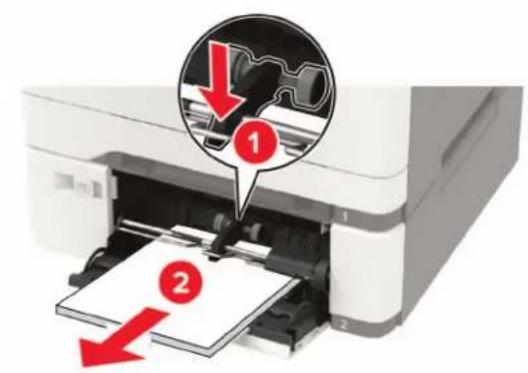 LEXMARK CX421adn - Bourrage papier dans le chargeur multifonction - 1