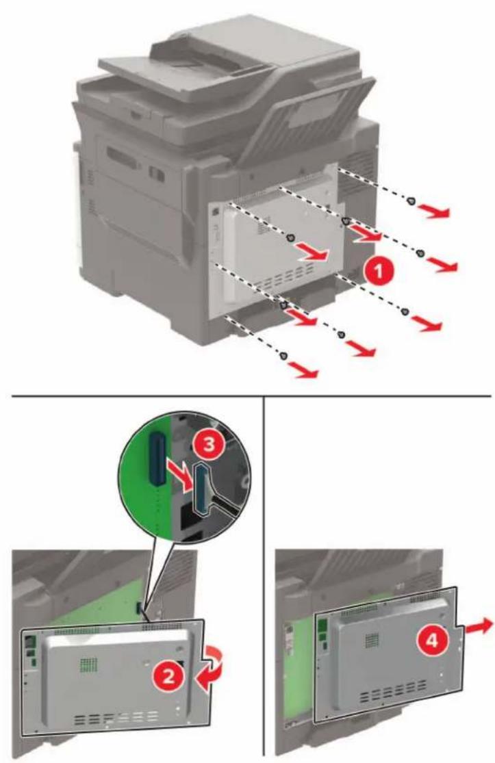 LEXMARK CX421adn - Installation d'un disque dur sur l'imprimante - 1