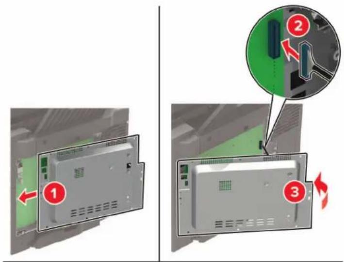 LEXMARK CX421adn - Accès à la carte logique - 5