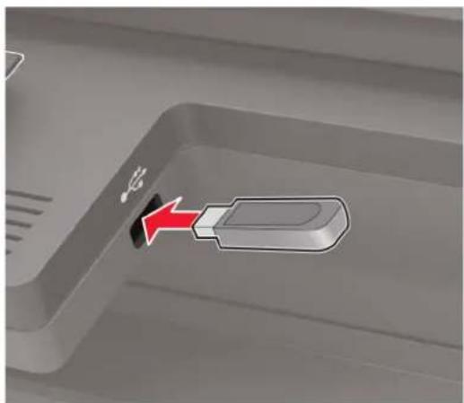 LEXMARK CX421adn - Numérisation vers un lecteur flash - 1