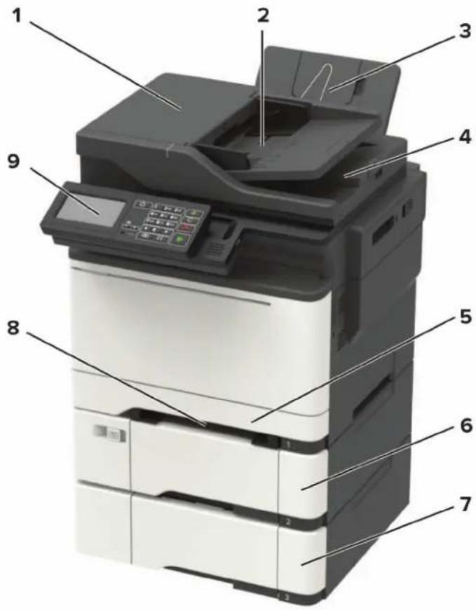 LEXMARK CX421adn - Configurations de l'imprimante - 3