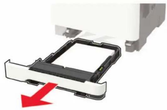 LEXMARK CX421adn - Bourrage papier dans le chargeur manuel - 1