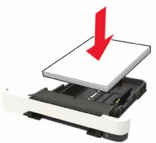LEXMARK CX421adn - Chargez le papier correctement - 2