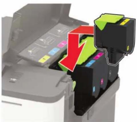 LEXMARK CX421adn - Remplacement d'une cartouche de toner - 4