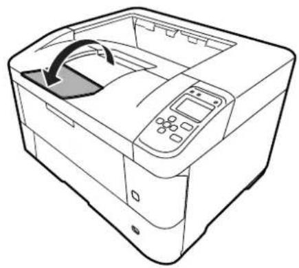 EPSON LPS4250PS - 用紙サイズに応じて、排紙トレイを開きます。 排紙保持くださる枚数は普通紙550枚です。 - 1