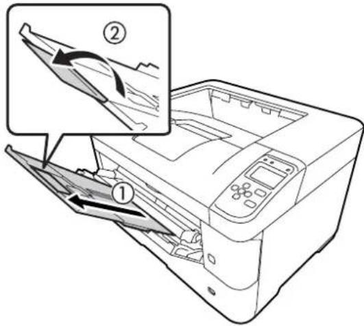 EPSON LPS4250PS - MP トレイを伸ばります。 - 1