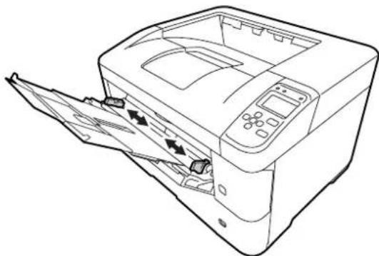 EPSON LPS4250PS - 用紙ガイドを、せットする用紙のサイズに合わせます。 - 1