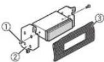 PIONEER MVHS100UBG - When not using the supplied mounting sleeve - 2