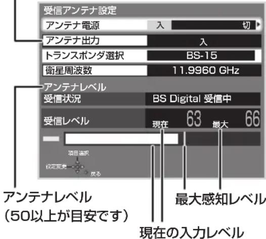 PANASONIC DMRUBZ1030 - 入力レベルが最大になるように、アンテナの向きを調整する - 1