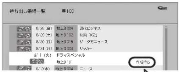 PANASONIC DMRUBZ1030 - 作成が終了しているか確認するには - 1