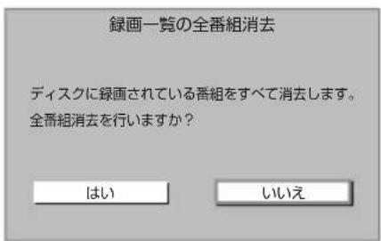 PANASONIC DMRUBZ1030 - 録画一覧の全番組消去 - 1