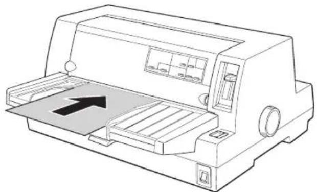 EPSON VP2300 - 単票紙を手差し給紙して、動作確認を実行します。 - 1