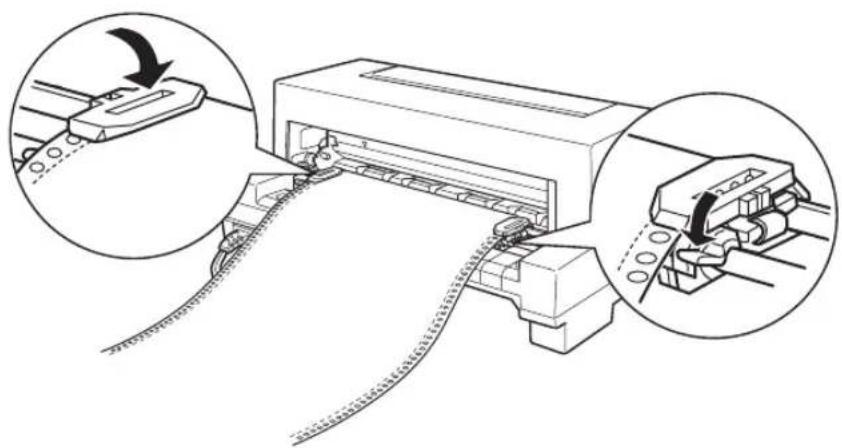 EPSON VP2300 - ● 連続紙が詰まったときは - 3
