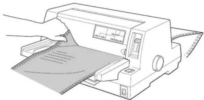 EPSON VP2300 - 印刷が終了したページをミシン目で切り離します。 - 1