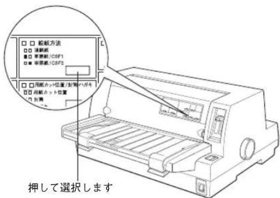 EPSON VP2300 - 連続紙のセットと排紙 - 2