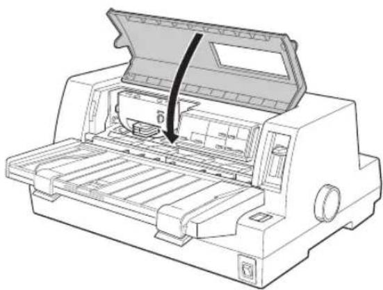 EPSON VP2300 - プリンタカバーを閉じます。 - 1