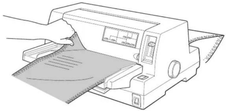 EPSON VP2300 - 連続紙を切り離します。 - 1