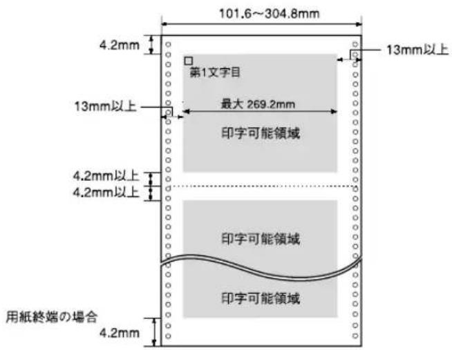 EPSON VP2300 - 印字領域 - 1