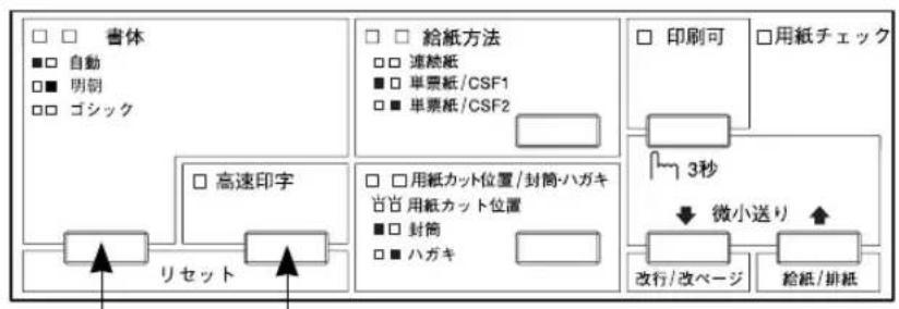EPSON VP2300 - プリンタの [印刷可] スイッチを押します。 - 10