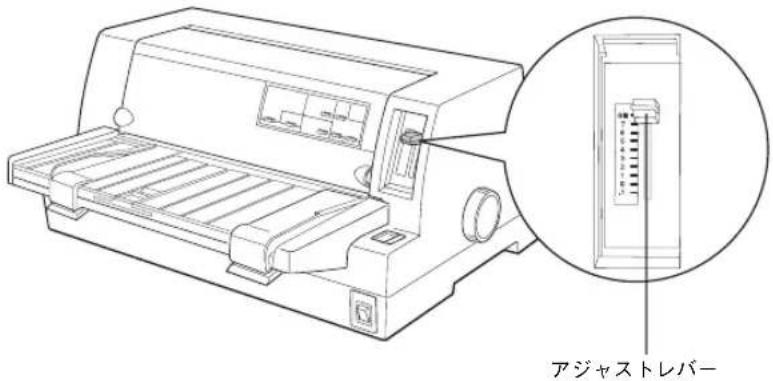 EPSON VP2300 - アジャストレバーの設定 - 1